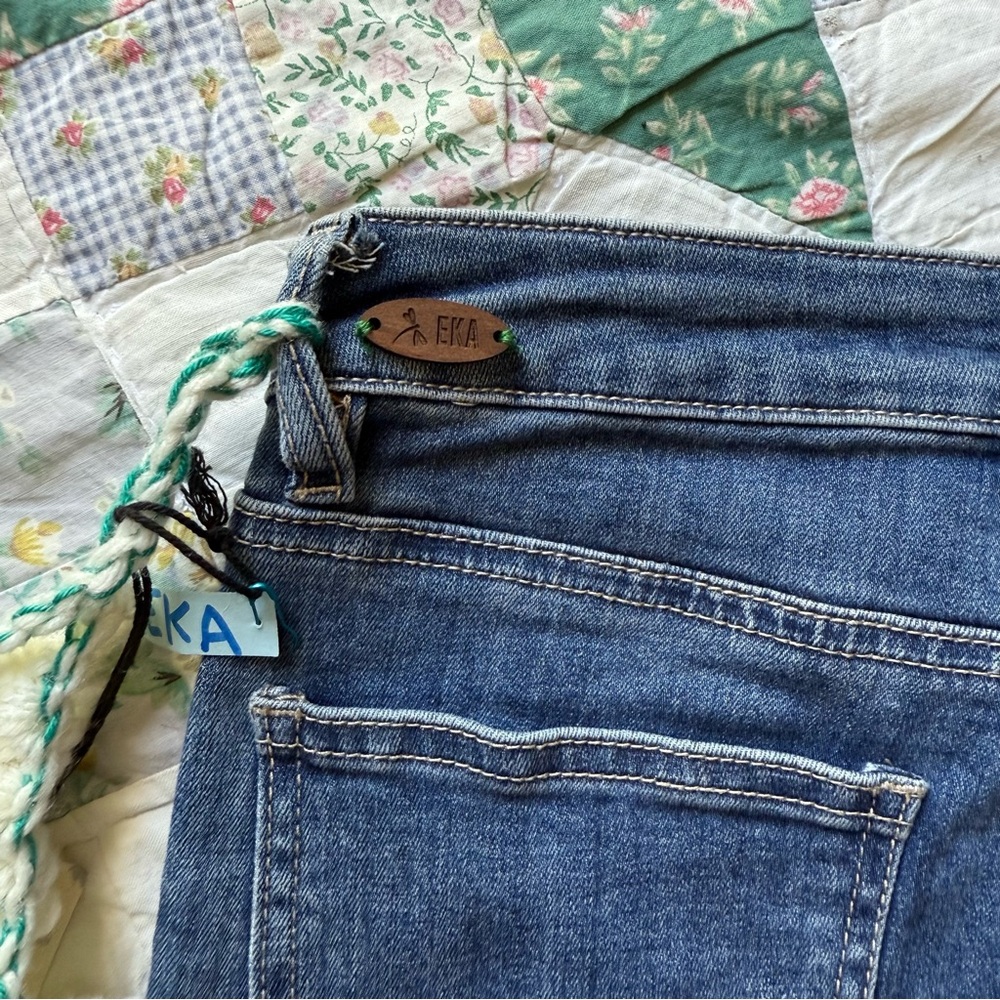 Erika Kelly Apparel Upcycled Denim Jeans by me EKA - Picture 6 of 12